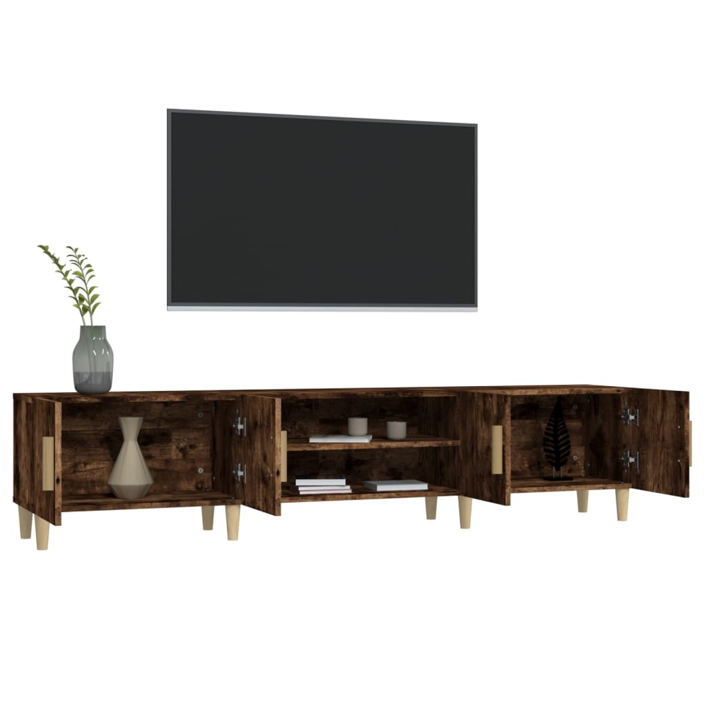 Tv-meubel 180x31,5x40 cm bewerkt hout