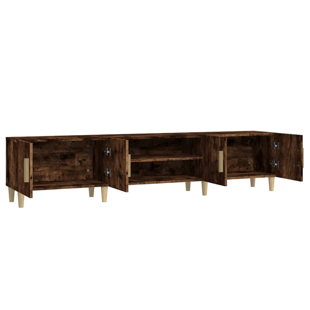 Tv-meubel 180x31,5x40 cm bewerkt hout artisanaal eikenkleurig