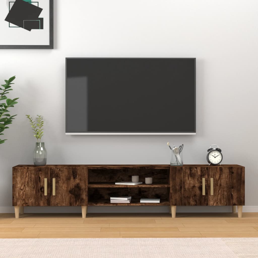 Tv-meubel 180x31,5x40 cm bewerkt hout