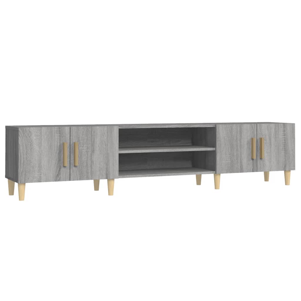 Tv-meubel 180x31,5x40 cm bewerkt hout artisanaal eikenkleurig