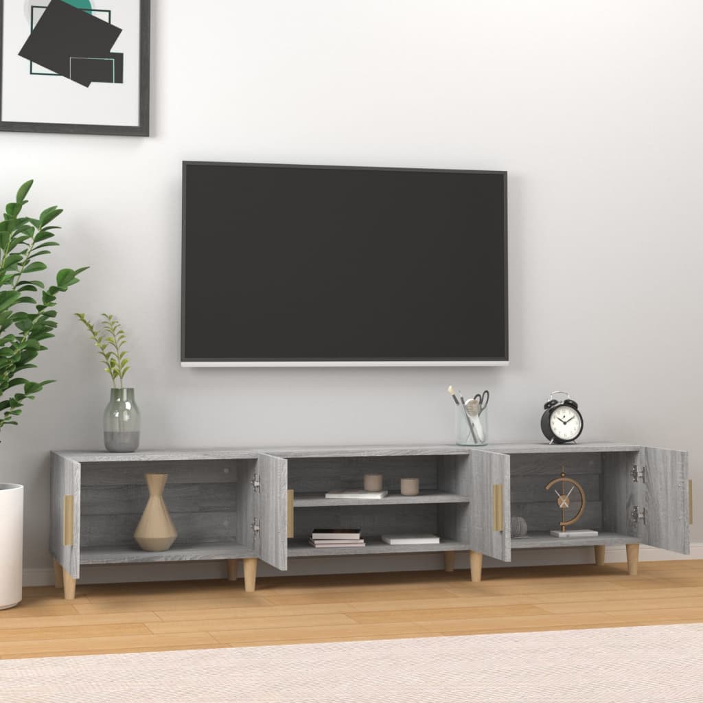 Tv-meubel 180x31,5x40 cm bewerkt hout