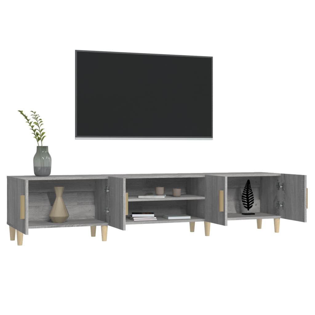 Tv-meubel 180x31,5x40 cm bewerkt hout