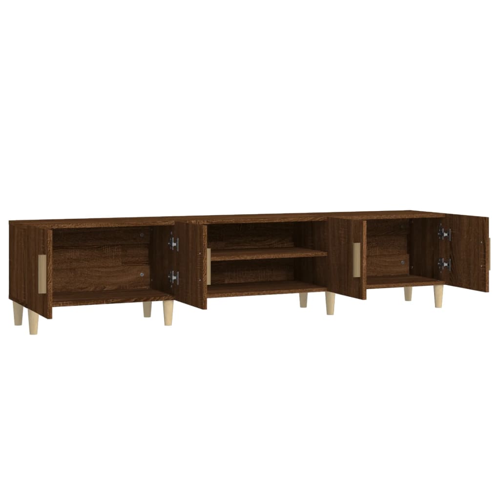 Tv-meubel 180x31,5x40 cm bewerkt hout artisanaal eikenkleurig