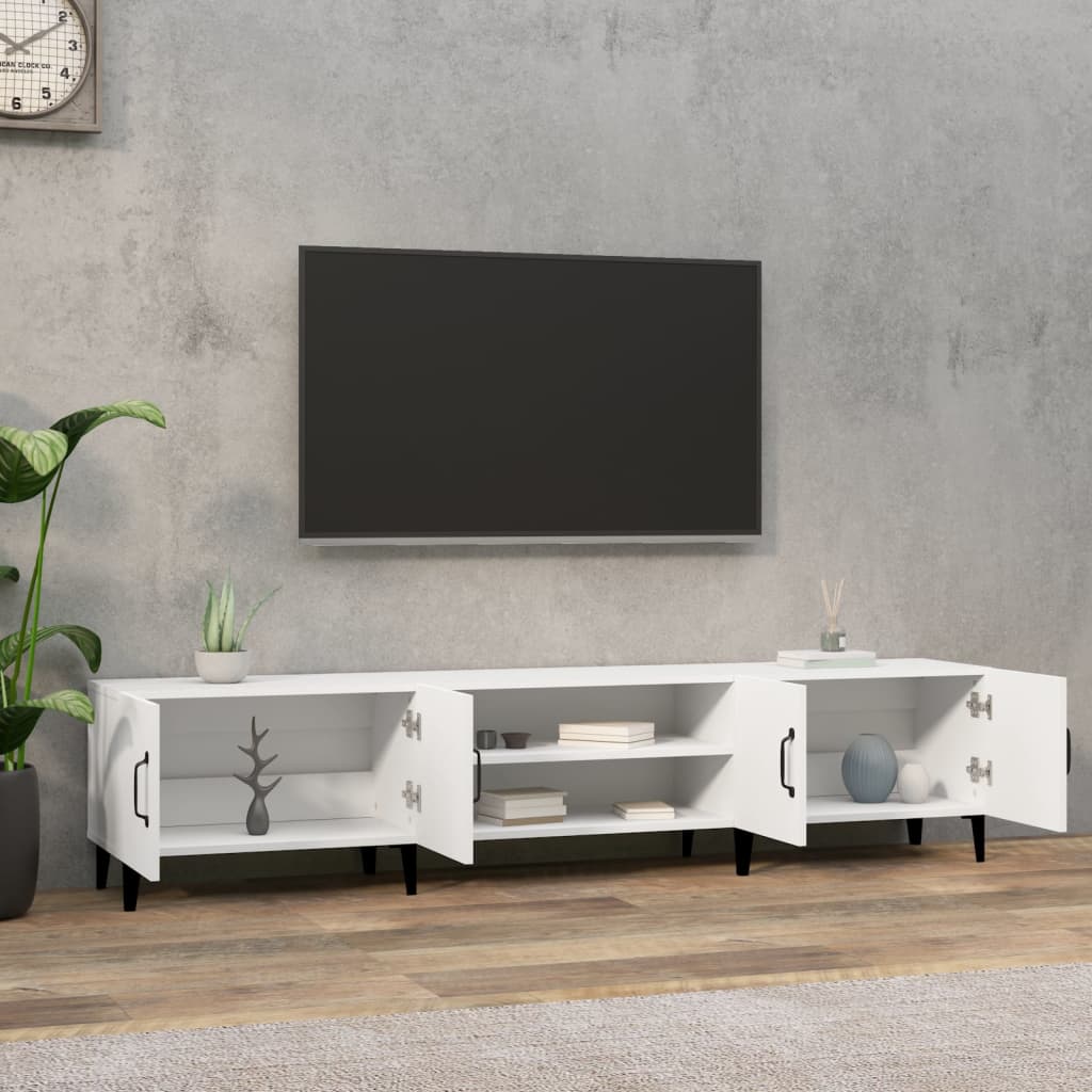 Tv-meubel 180x31,5x40 cm bewerkt hout bruin eikenkleur