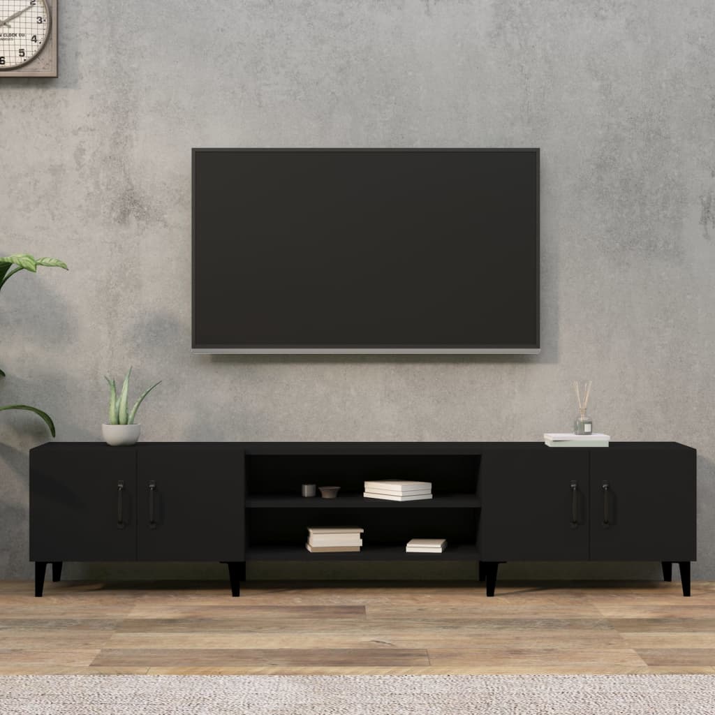 Tv-meubel 180x31,5x40 cm bewerkt hout