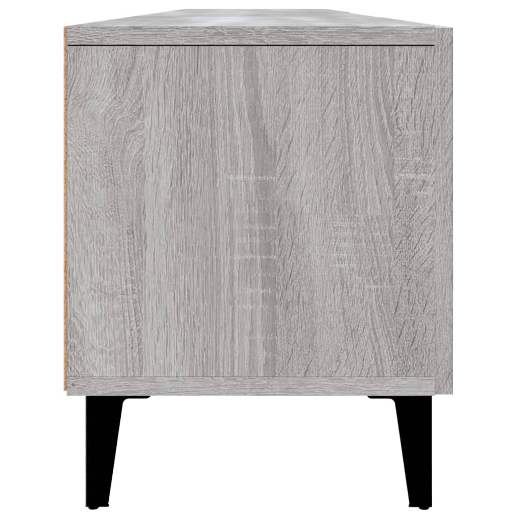 Tv-meubel 180x31,5x40 cm bewerkt hout bruin eikenkleur