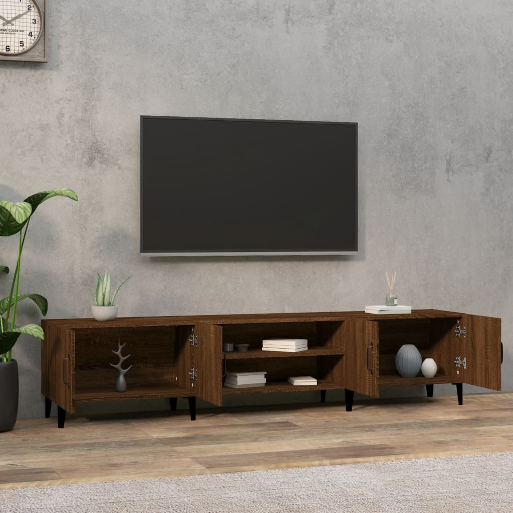 Tv-meubel 180x31,5x40 cm bewerkt hout