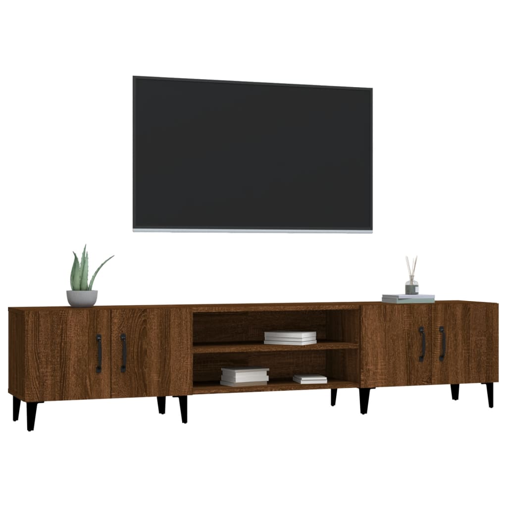 Tv-meubel 180x31,5x40 cm bewerkt hout