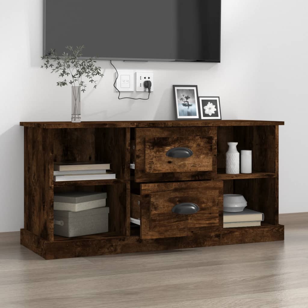 Tv-meubel 99,5x35,5x48 cm bewerkt hout