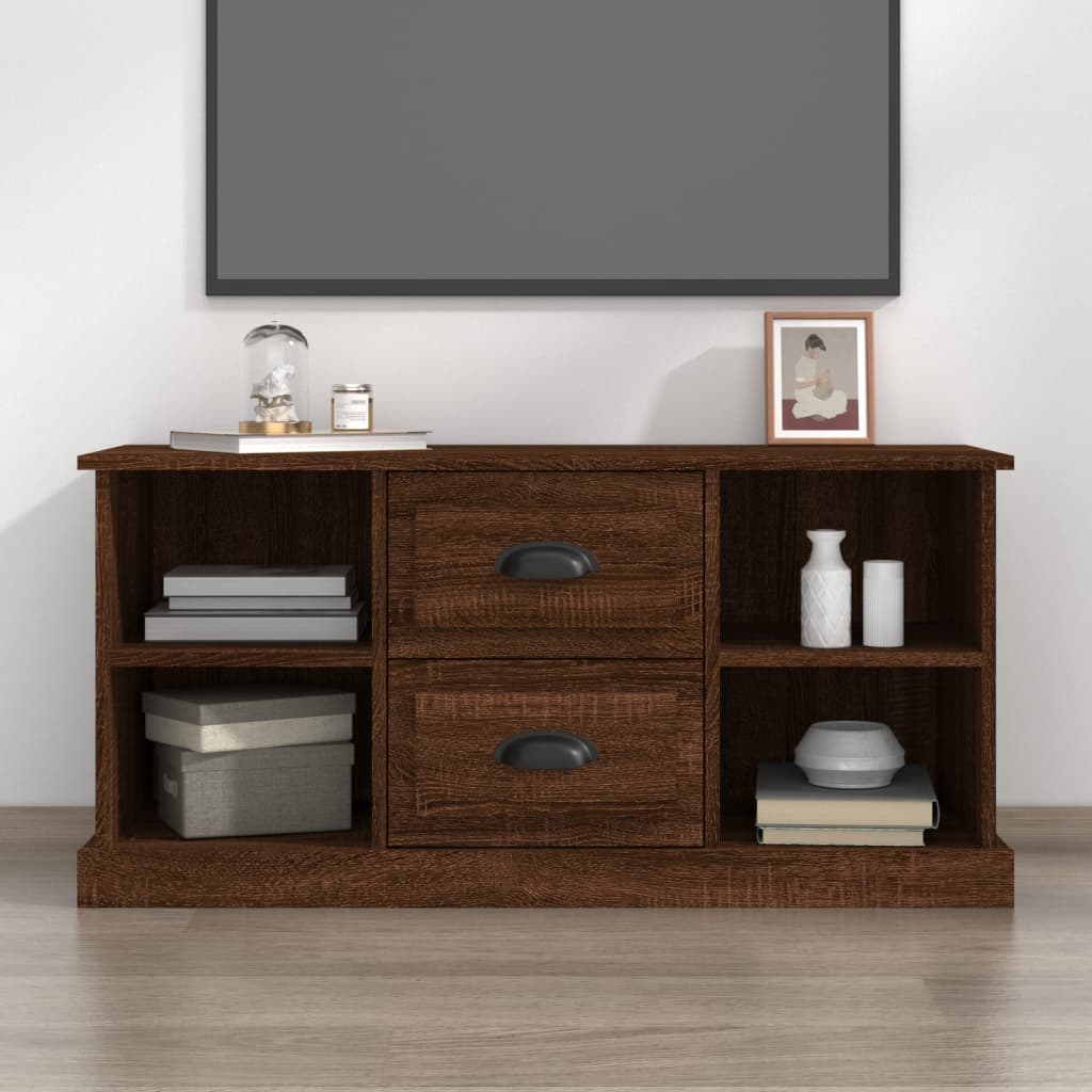 Tv-meubel 99,5x35,5x48 cm bewerkt hout