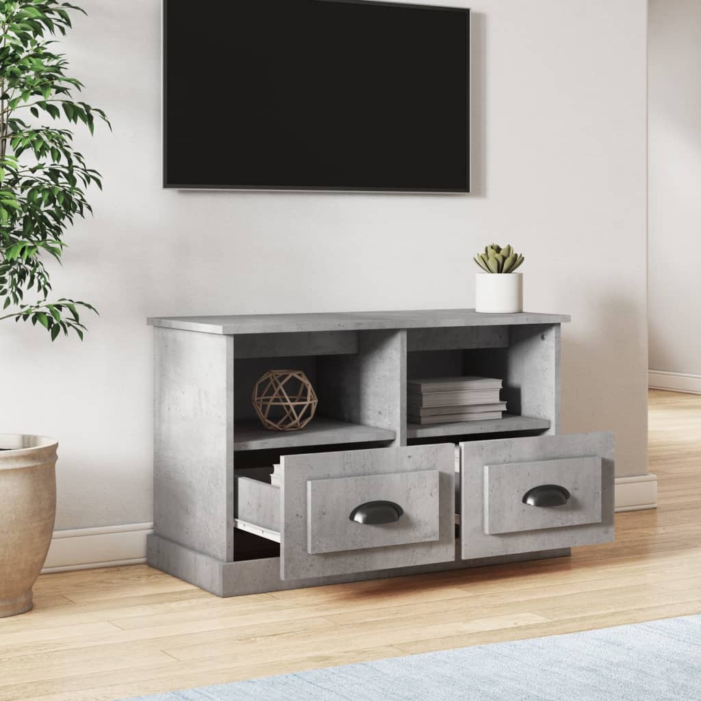 Tv-meubel 80x35x50 cm bewerkt hout eikenkleurig