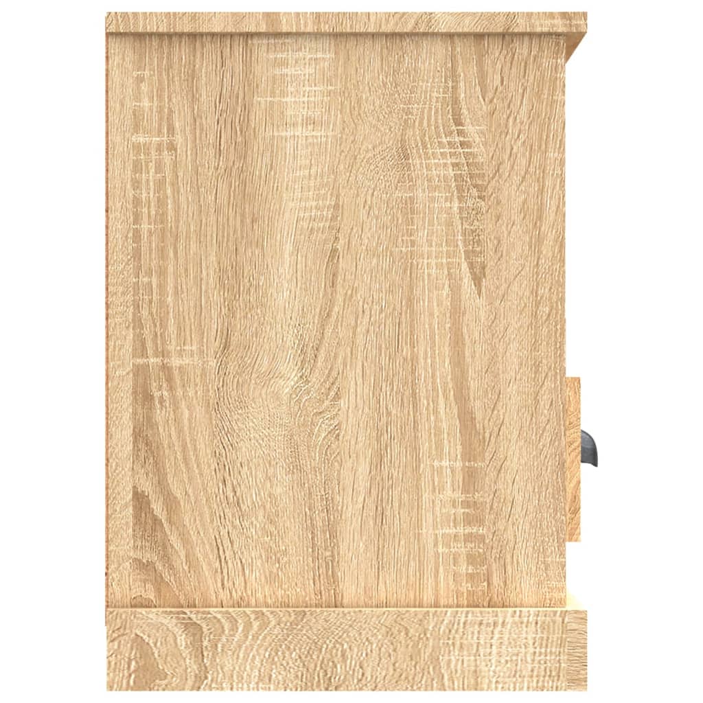 Tv-meubel 100x35x50 cm bewerkt hout eikenkleurig