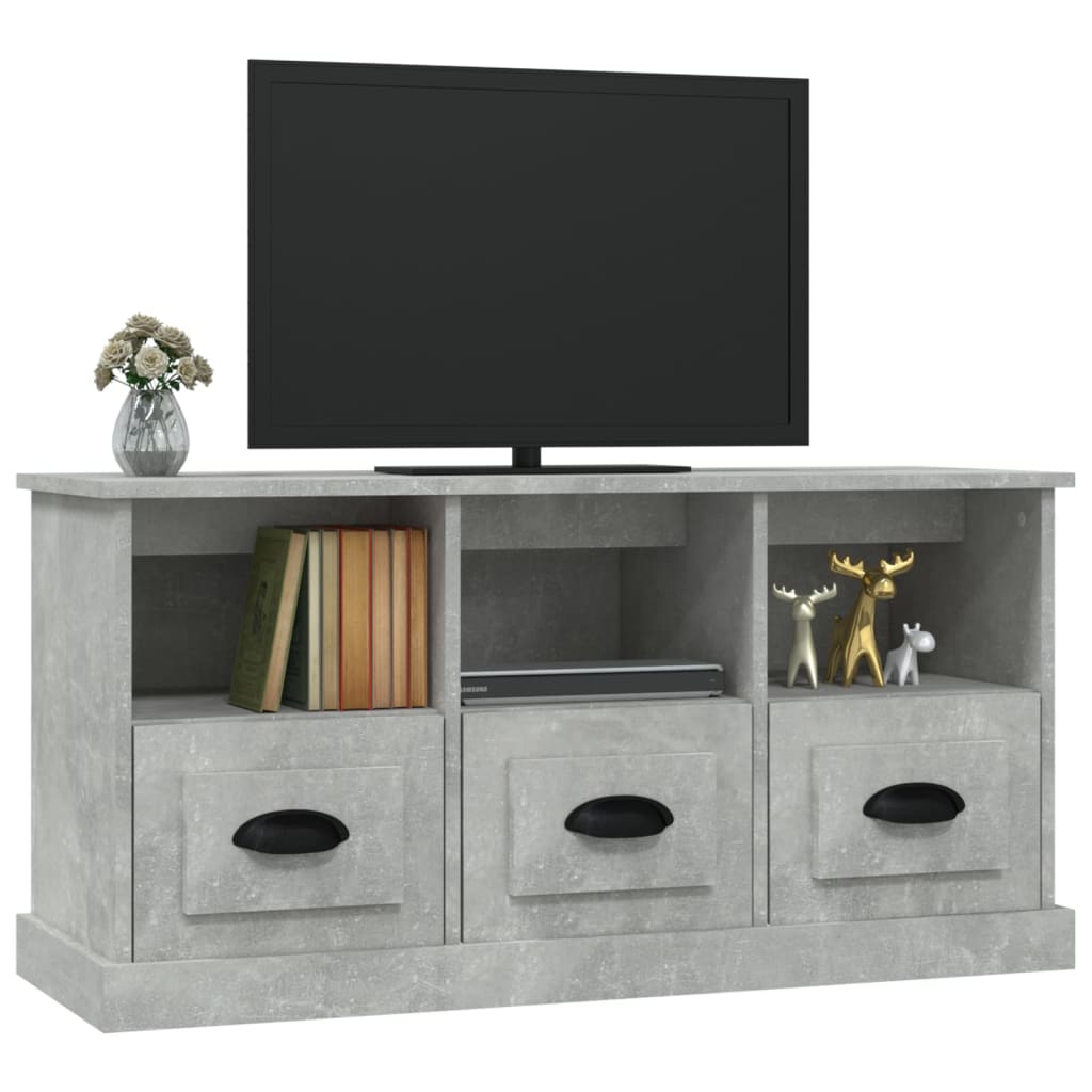 Tv-meubel 100x35x50 cm bewerkt hout eikenkleurig