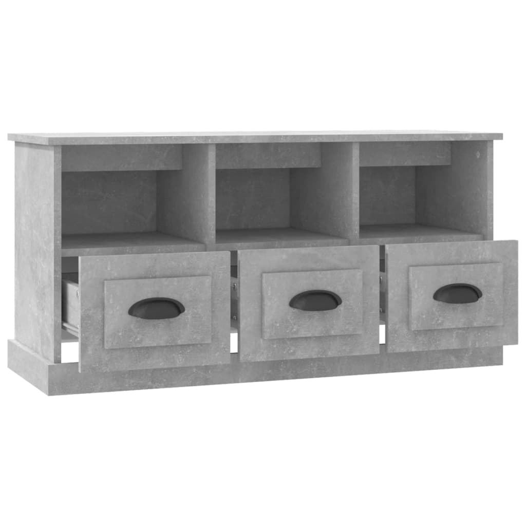 Tv-meubel 100x35x50 cm bewerkt hout eikenkleurig