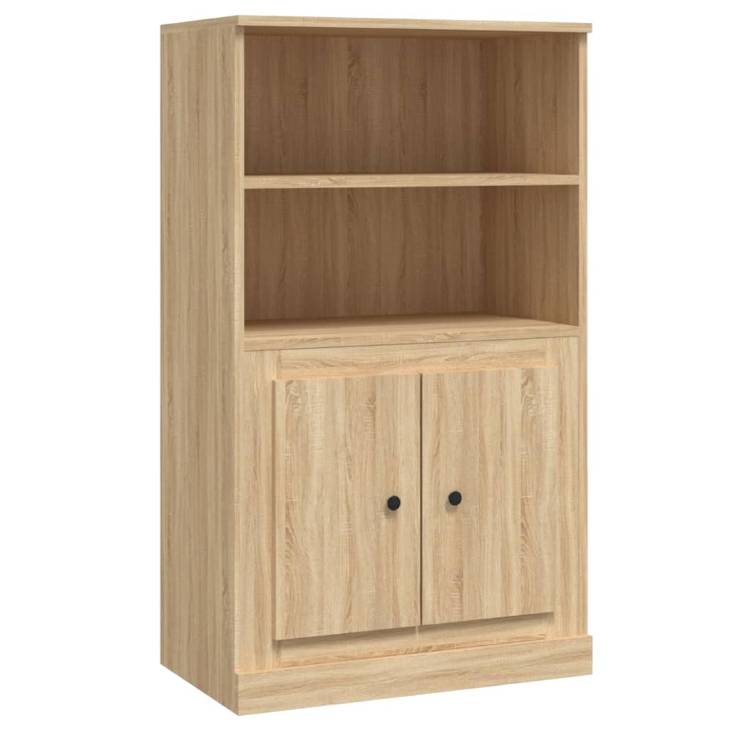 Hoge kast 60x35,5x103,5 cm bewerkt hout