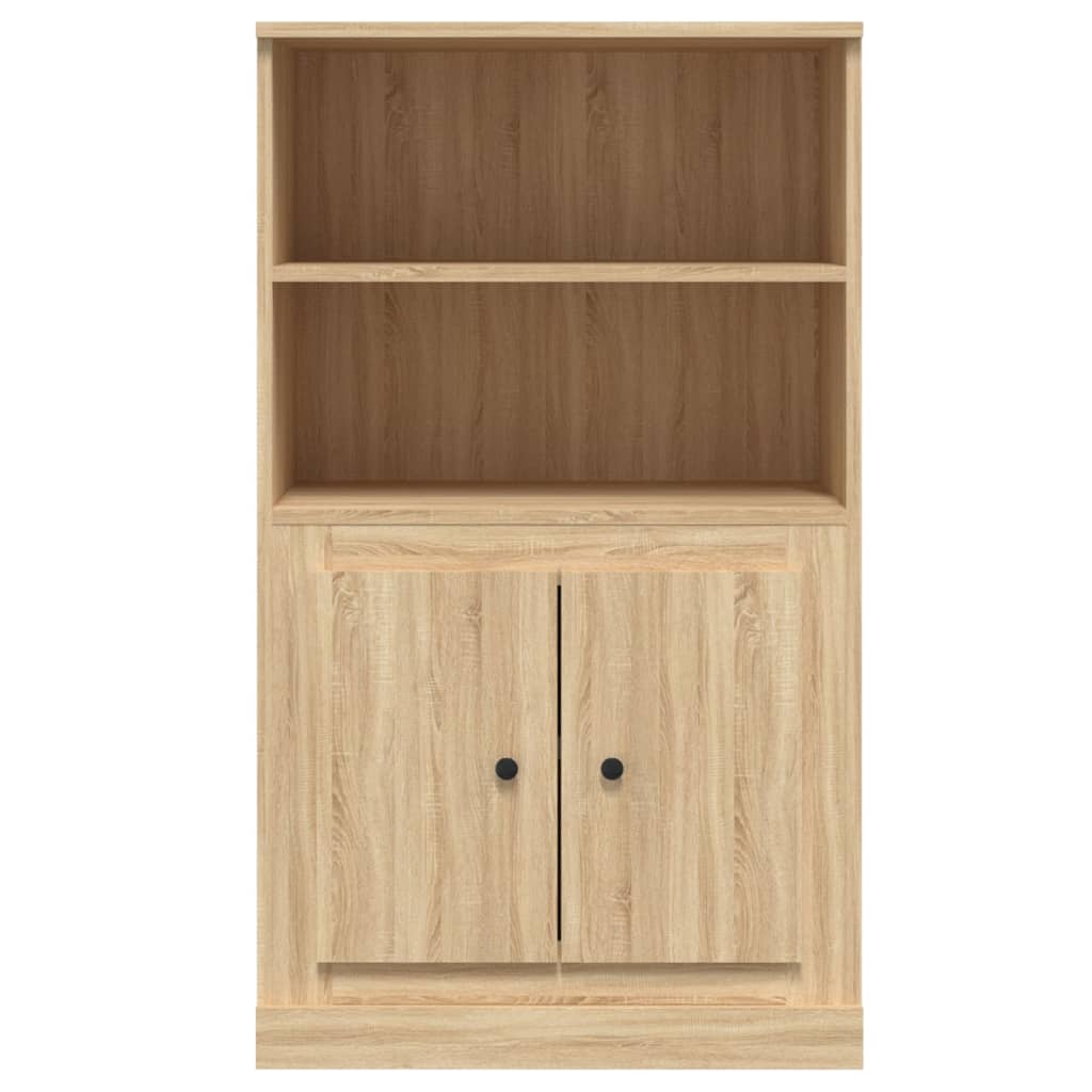 Hoge kast 60x35,5x103,5 cm bewerkt hout