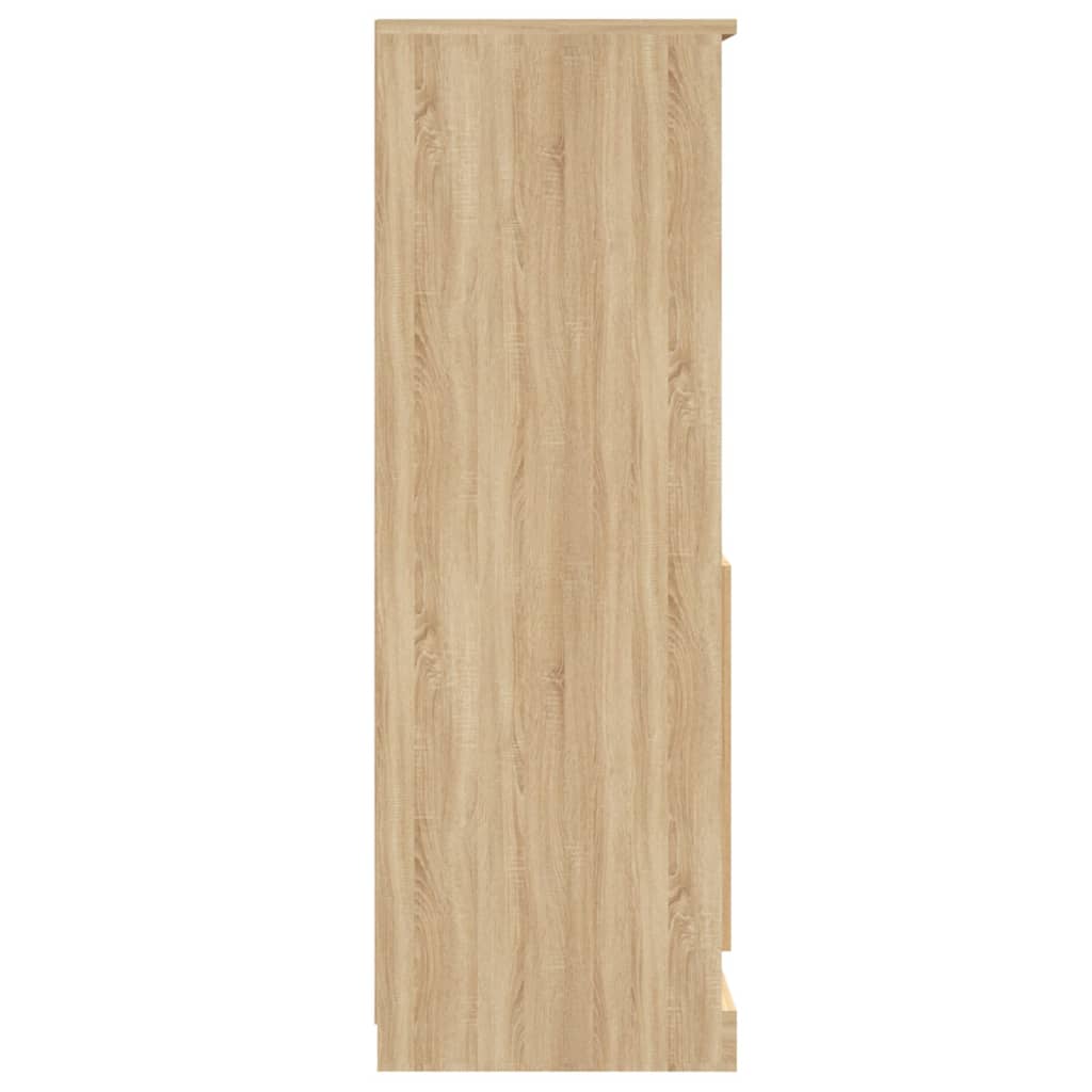 Hoge kast 60x35,5x103,5 cm bewerkt hout