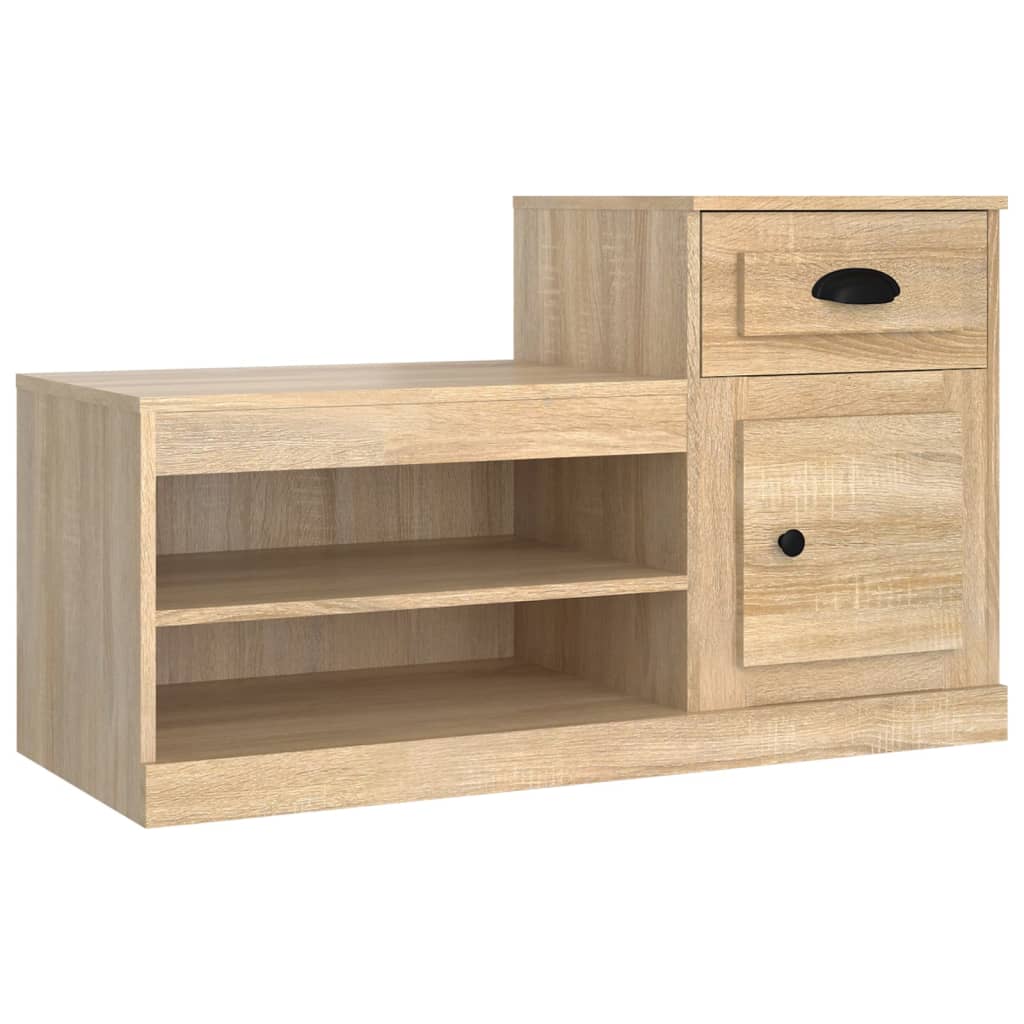 Schoenenkast 100x42x60 cm bewerkt hout