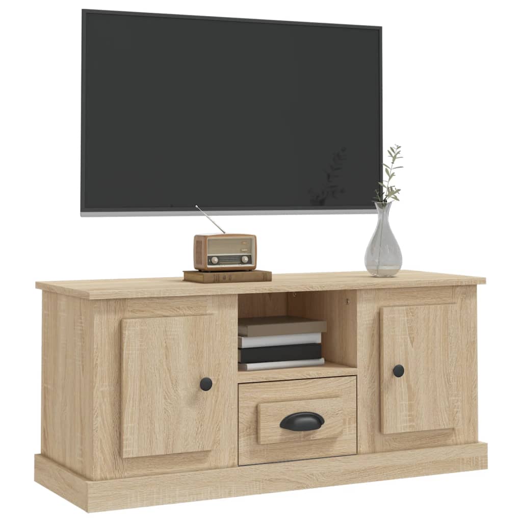 Tv-meubel 100x35,5x45 cm bewerkt hout