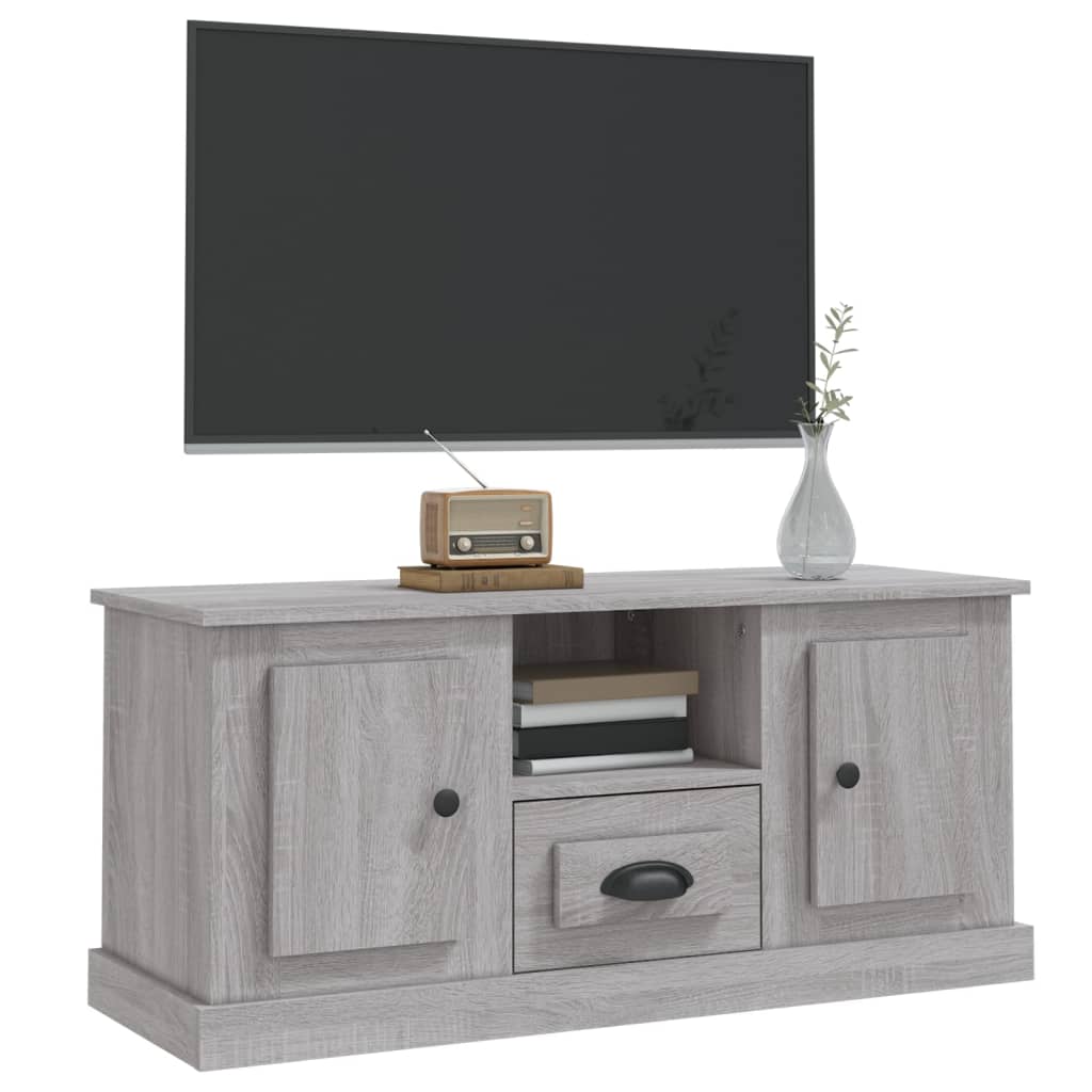 Tv-meubel 100x35,5x45 cm bewerkt hout