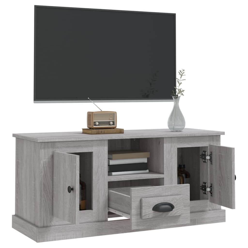 Tv-meubel 100x35,5x45 cm bewerkt hout