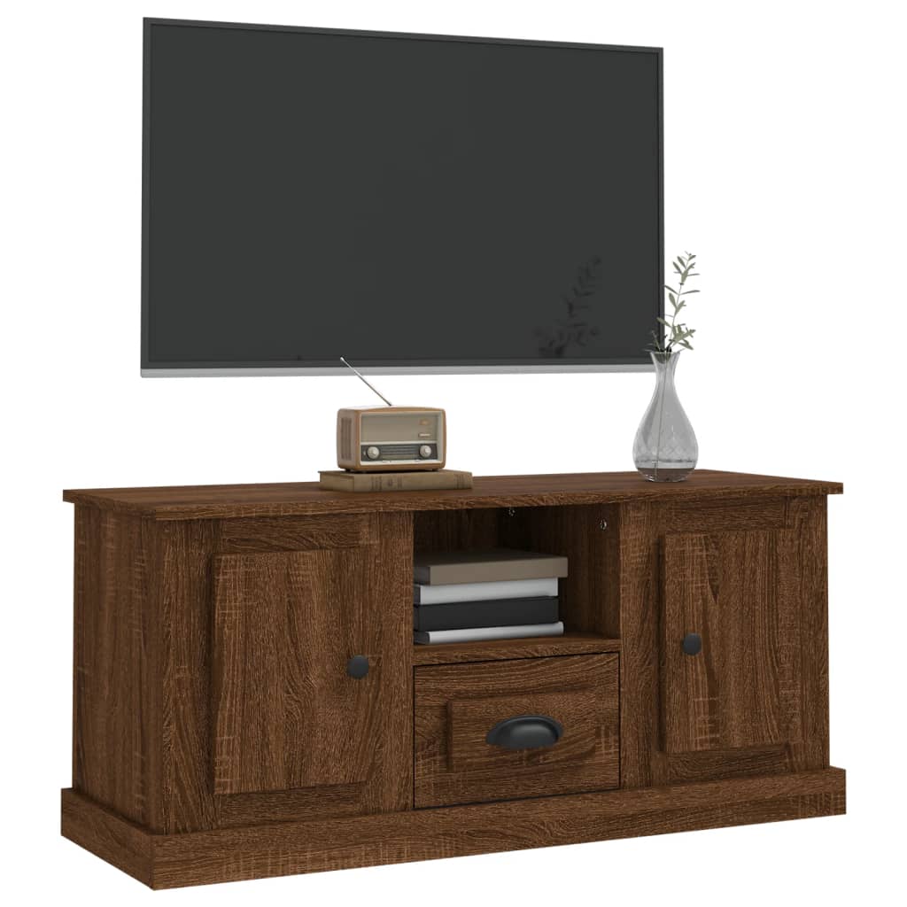 Tv-meubel 100x35,5x45 cm bewerkt hout