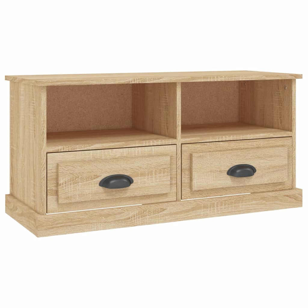 Tv-meubel 93x35,5x45 cm bewerkt hout