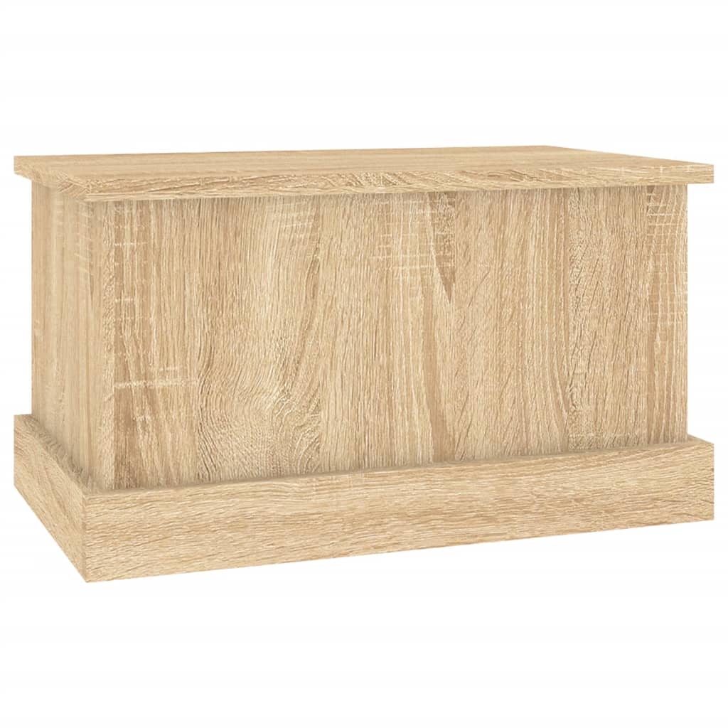 Opbergbox 50x30x28 cm bewerkt hout eikenkleurig