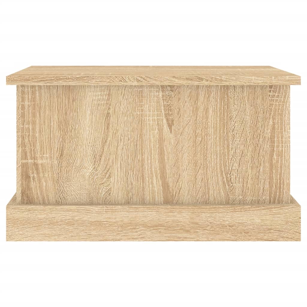 Opbergbox 50x30x28 cm bewerkt hout eikenkleurig