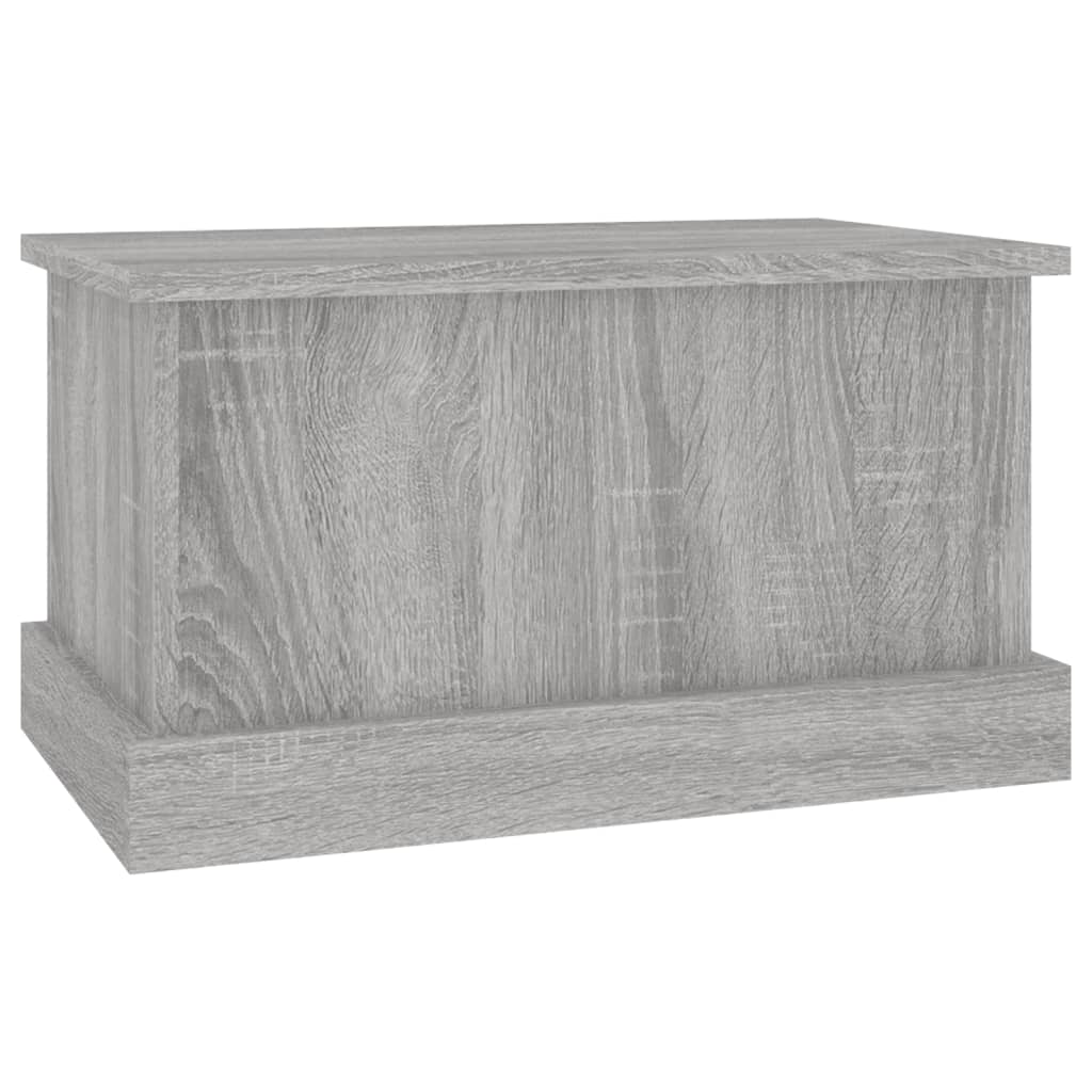 Opbergbox 50x30x28 cm bewerkt hout eikenkleurig