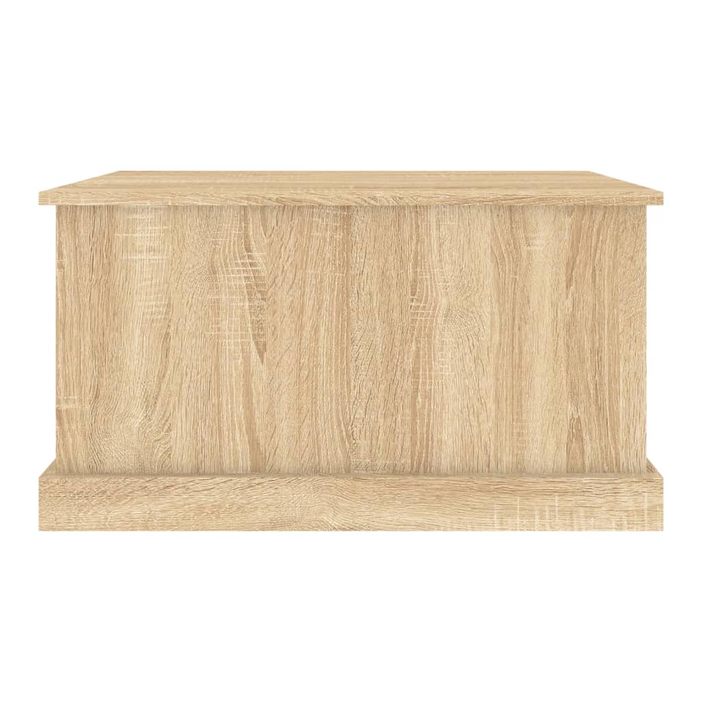 Opbergbox 50x30x28 cm bewerkt hout eikenkleurig