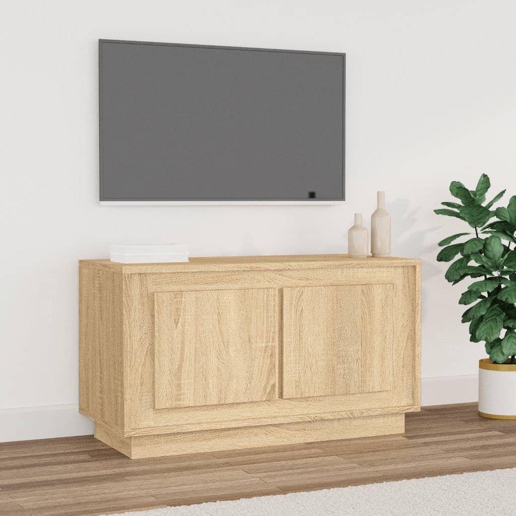 Tv-meubel 80x35x45 cm bewerkt hout