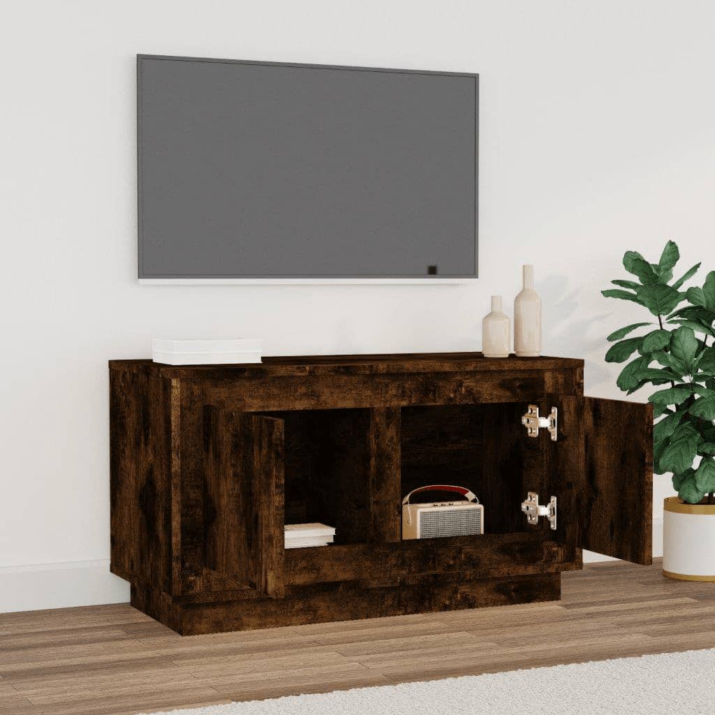 Tv-meubel 80x35x45 cm bewerkt hout