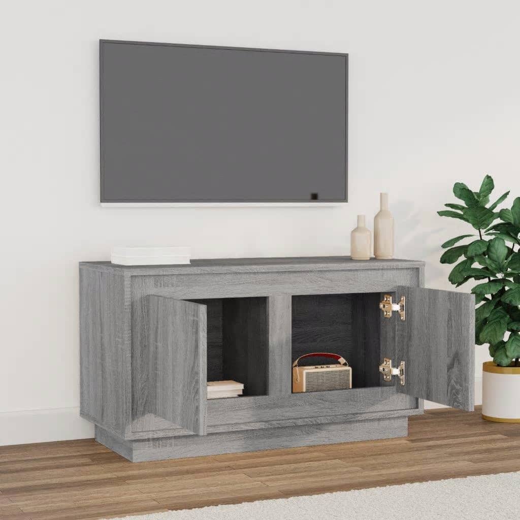 Tv-meubel 80x35x45 cm bewerkt hout