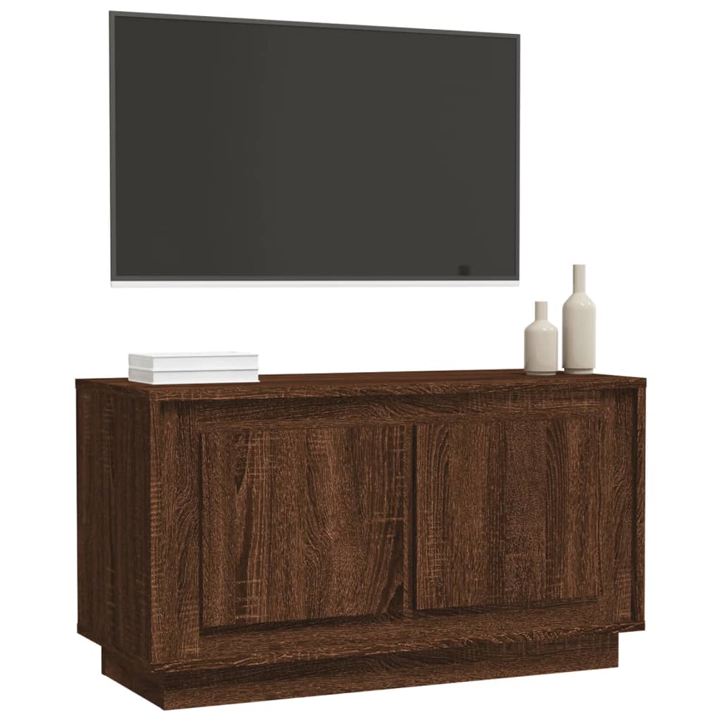 Tv-meubel 80x35x45 cm bewerkt hout