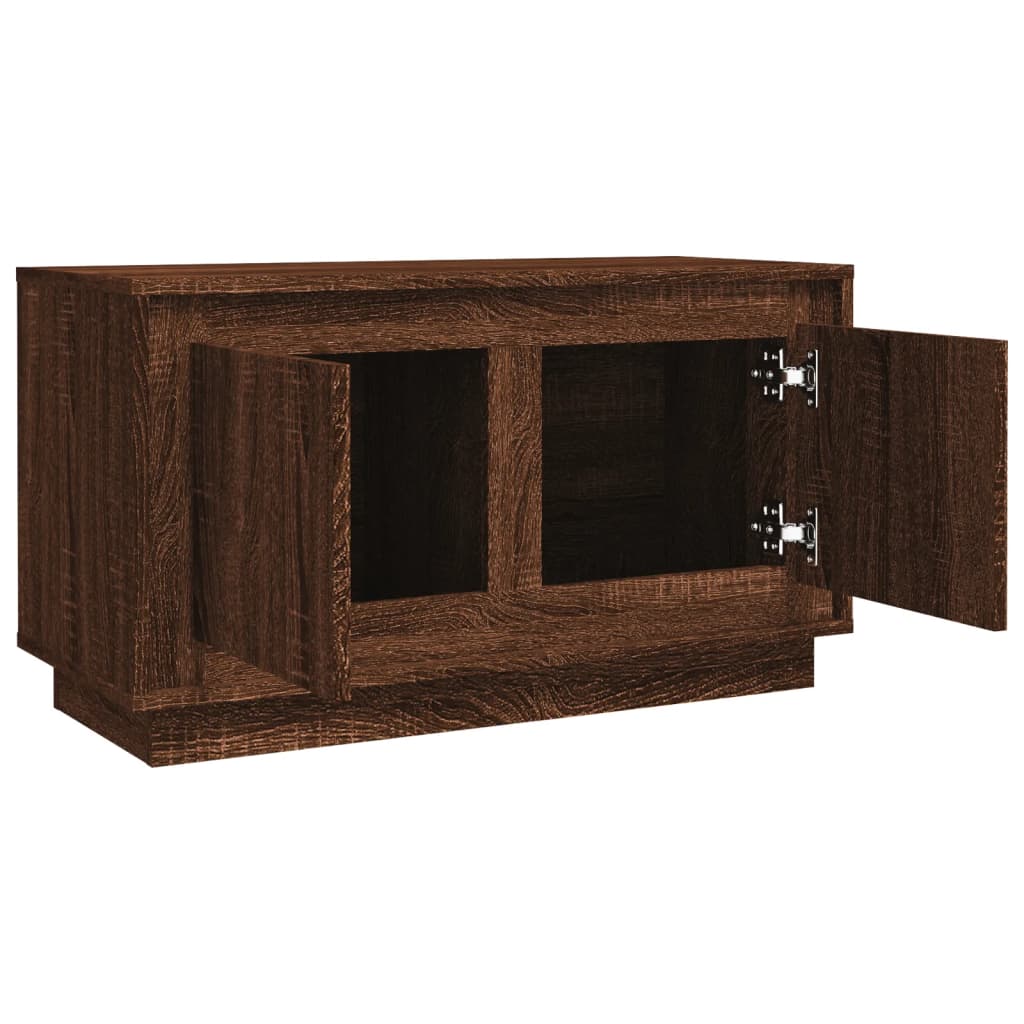 Tv-meubel 80x35x45 cm bewerkt hout