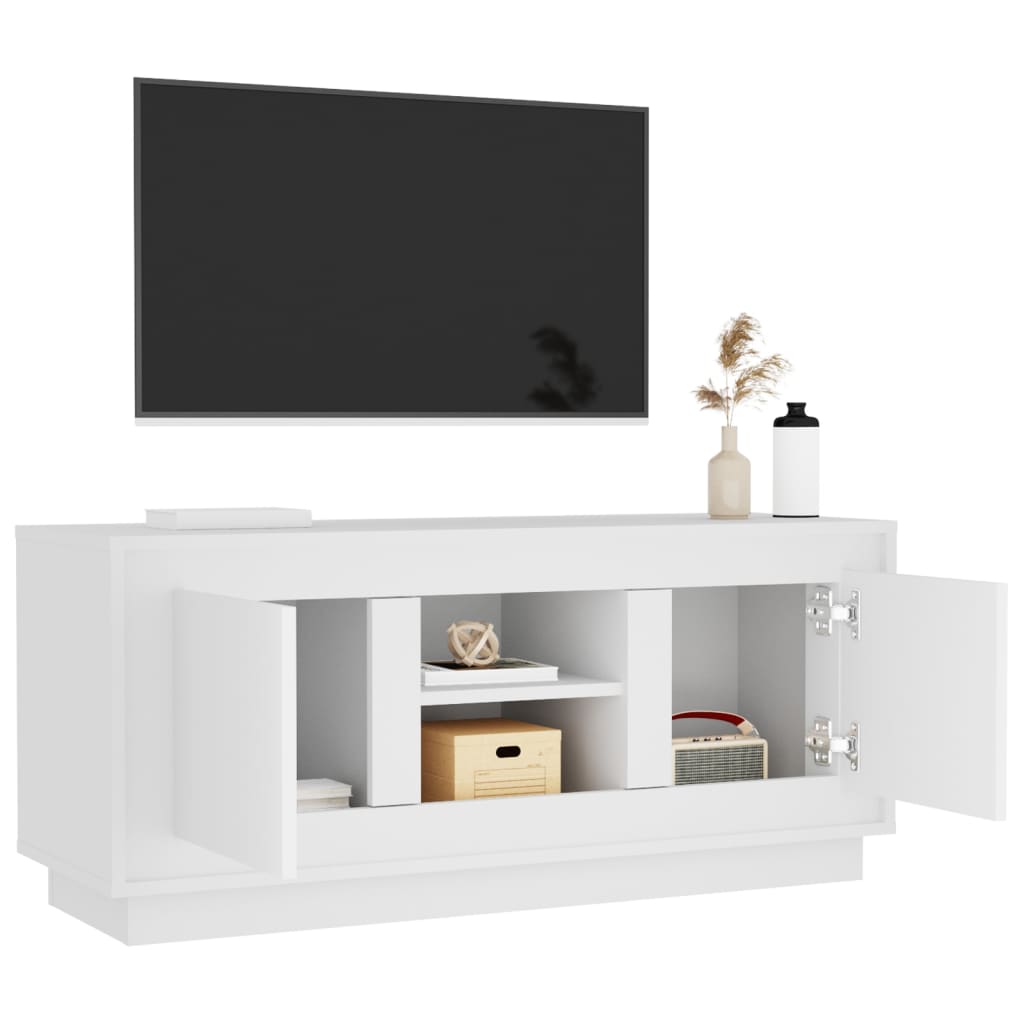 Tv-meubel 102x35x45 cm bewerkt hout