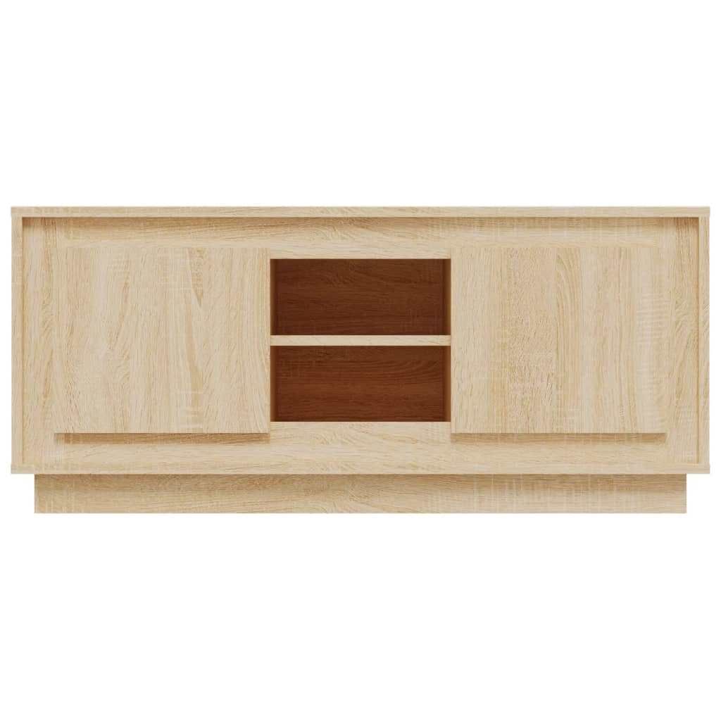 Tv-meubel 102x35x45 cm bewerkt hout