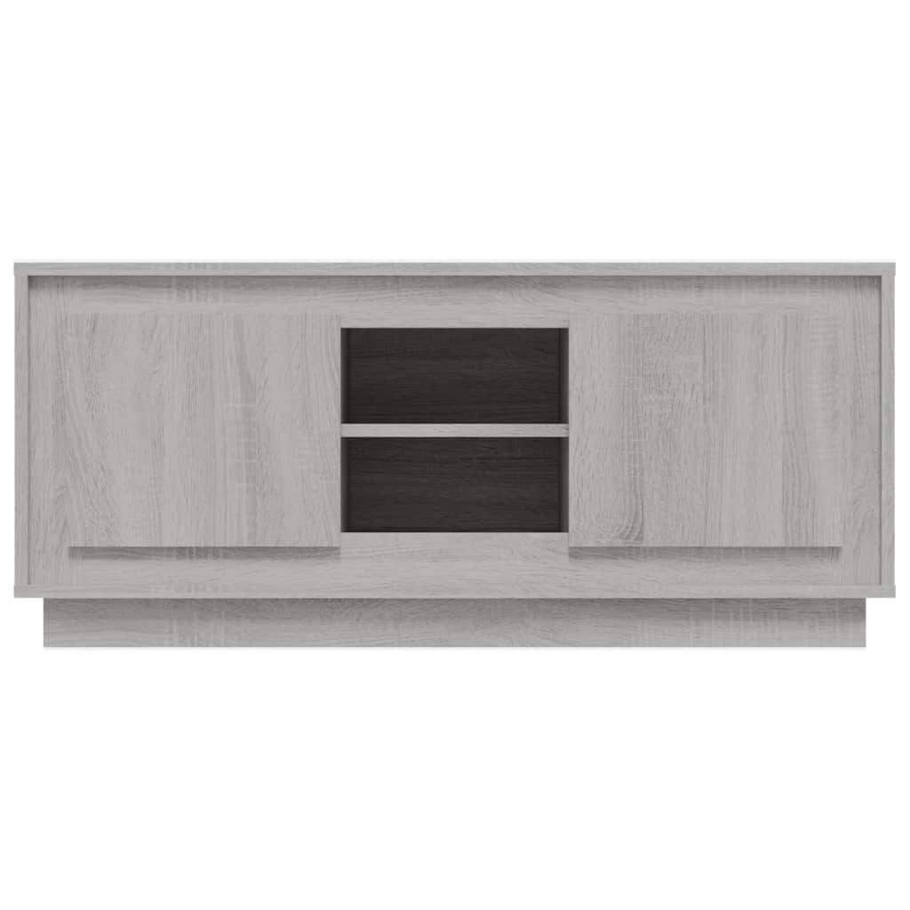 Tv-meubel 102x35x45 cm bewerkt hout