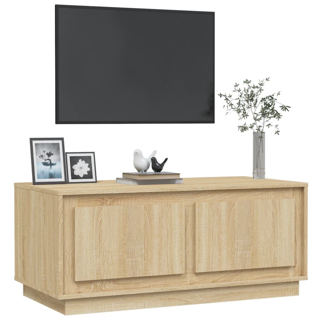 Salontafel 102x50x44 cm bewerkt hout