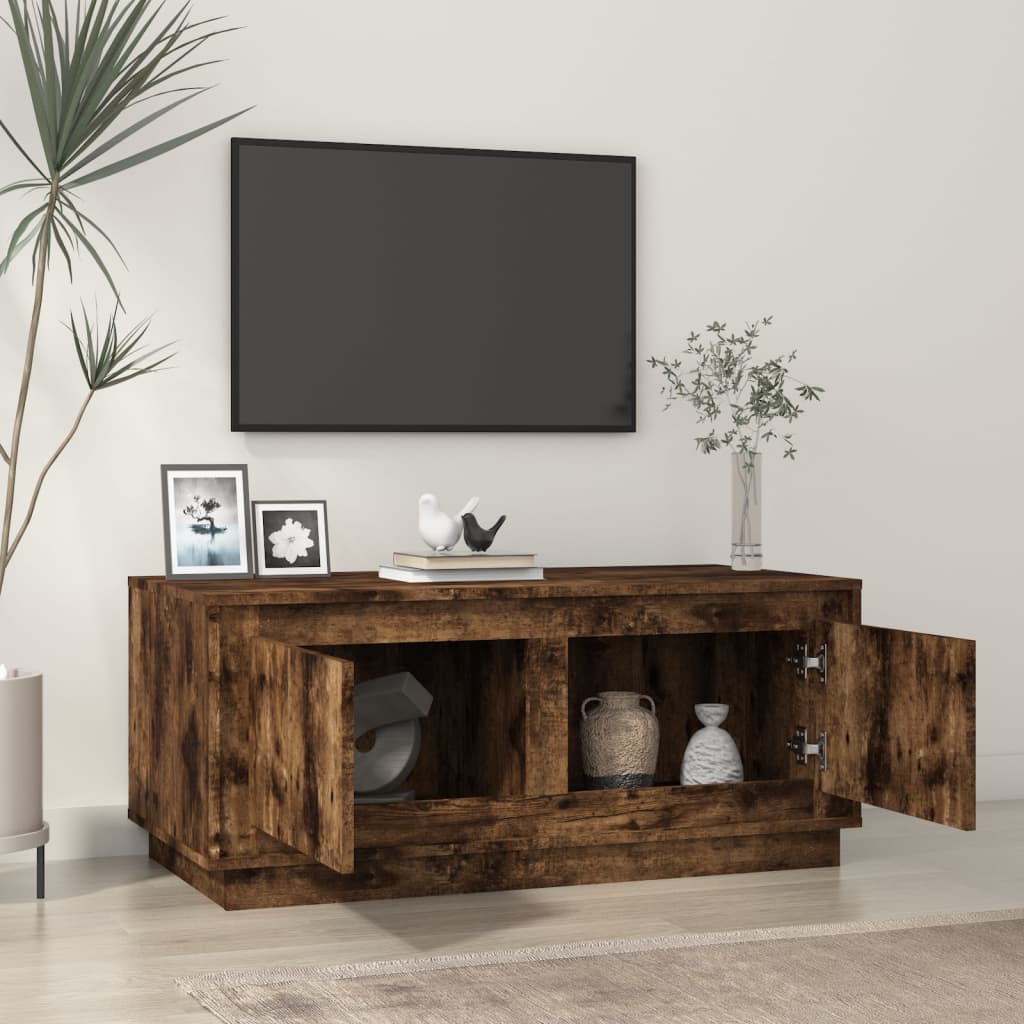 Salontafel 102x50x44 cm bewerkt hout