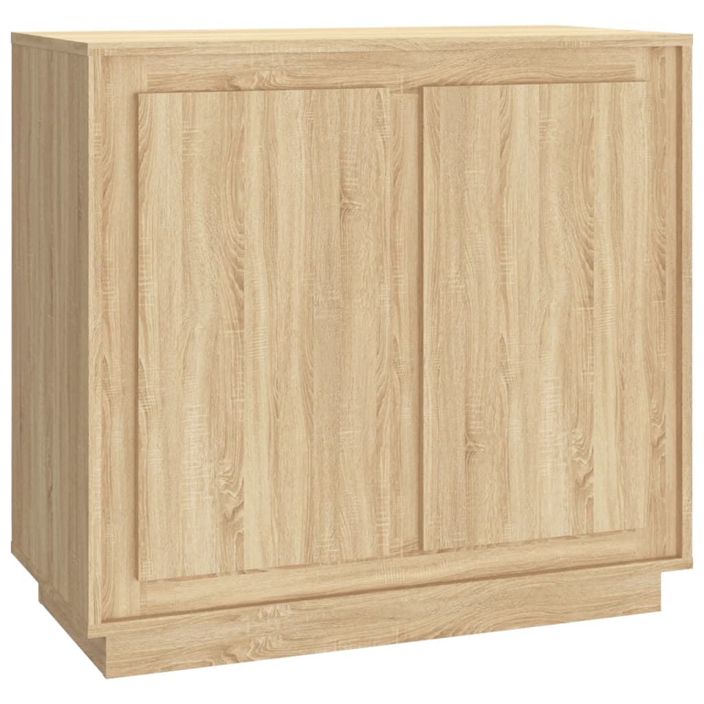 Dressoir 80x34x75 cm bewerkt hout eikenkleurig