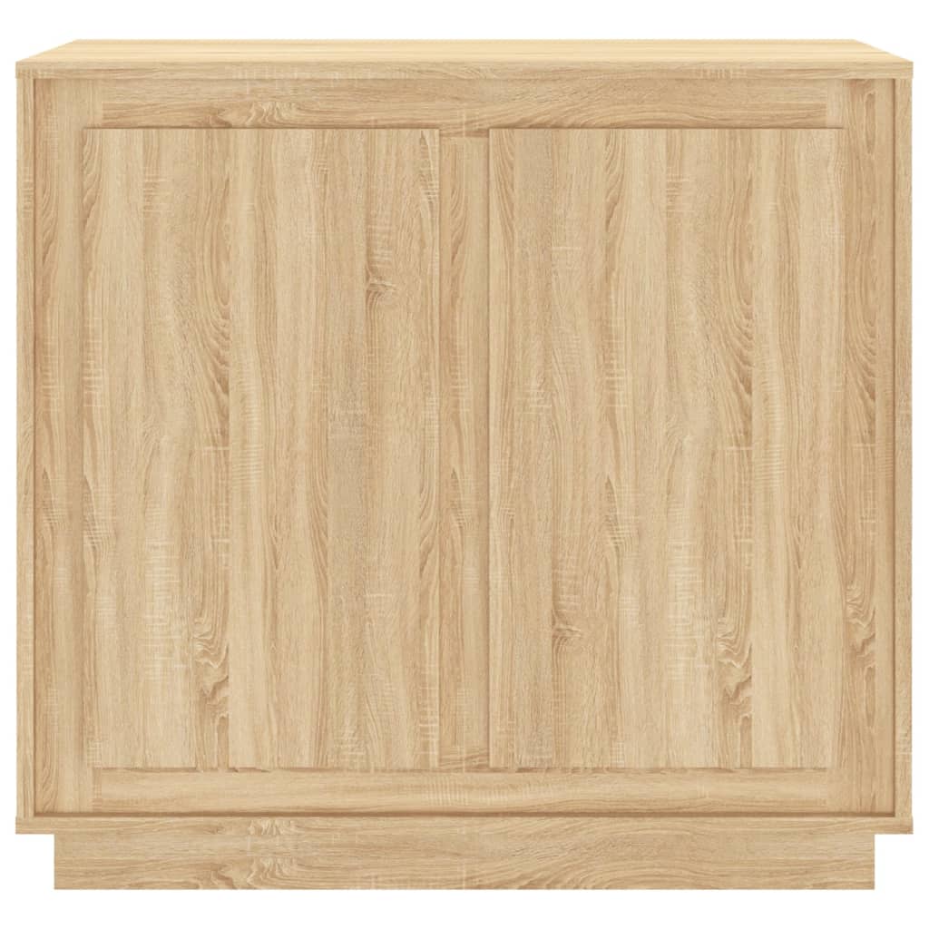 Dressoir 80x34x75 cm bewerkt hout eikenkleurig