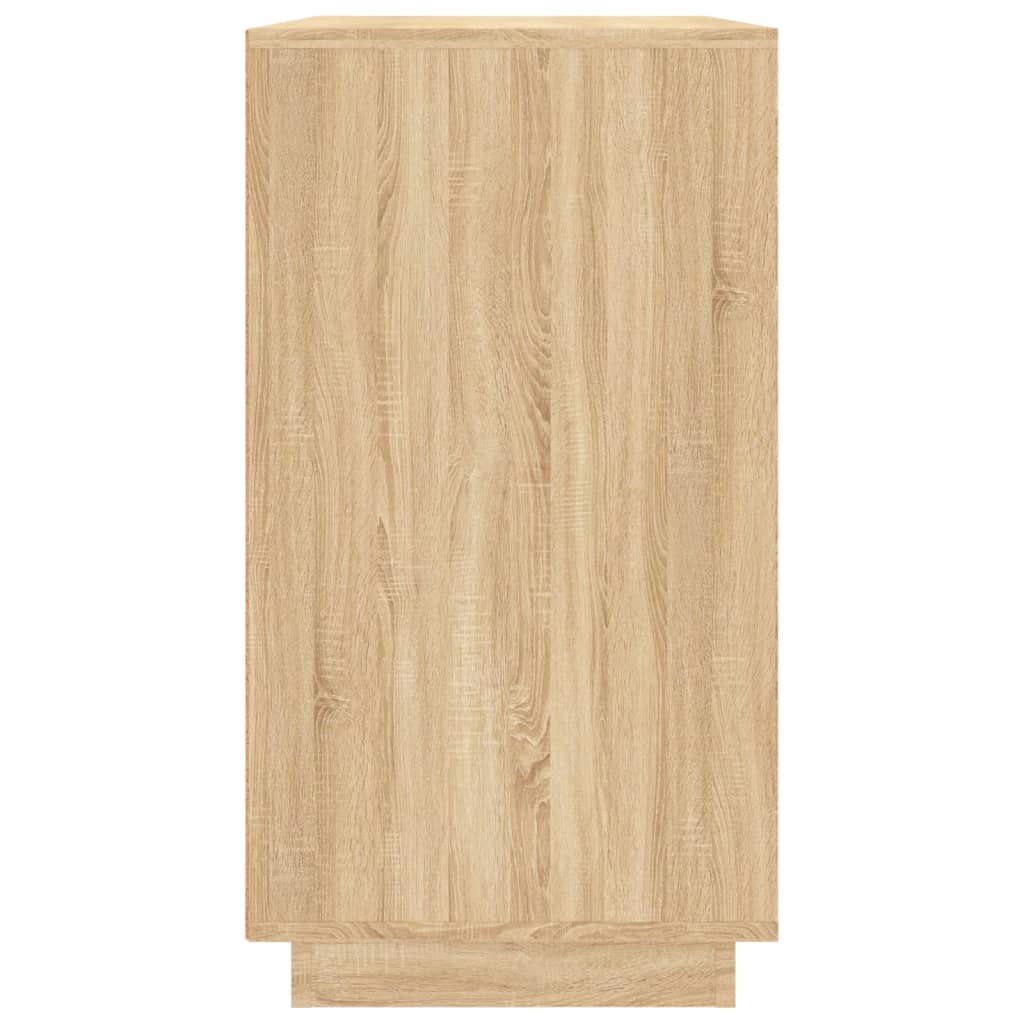 Dressoir 80x34x75 cm bewerkt hout eikenkleurig