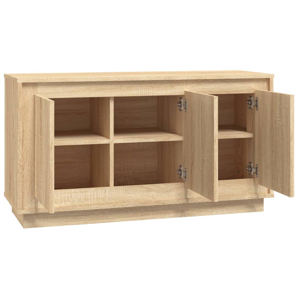 Dressoir 102x35x55 cm bewerkt hout