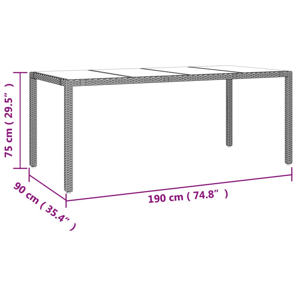 5-delige Tuinset met kussens poly rattan beige