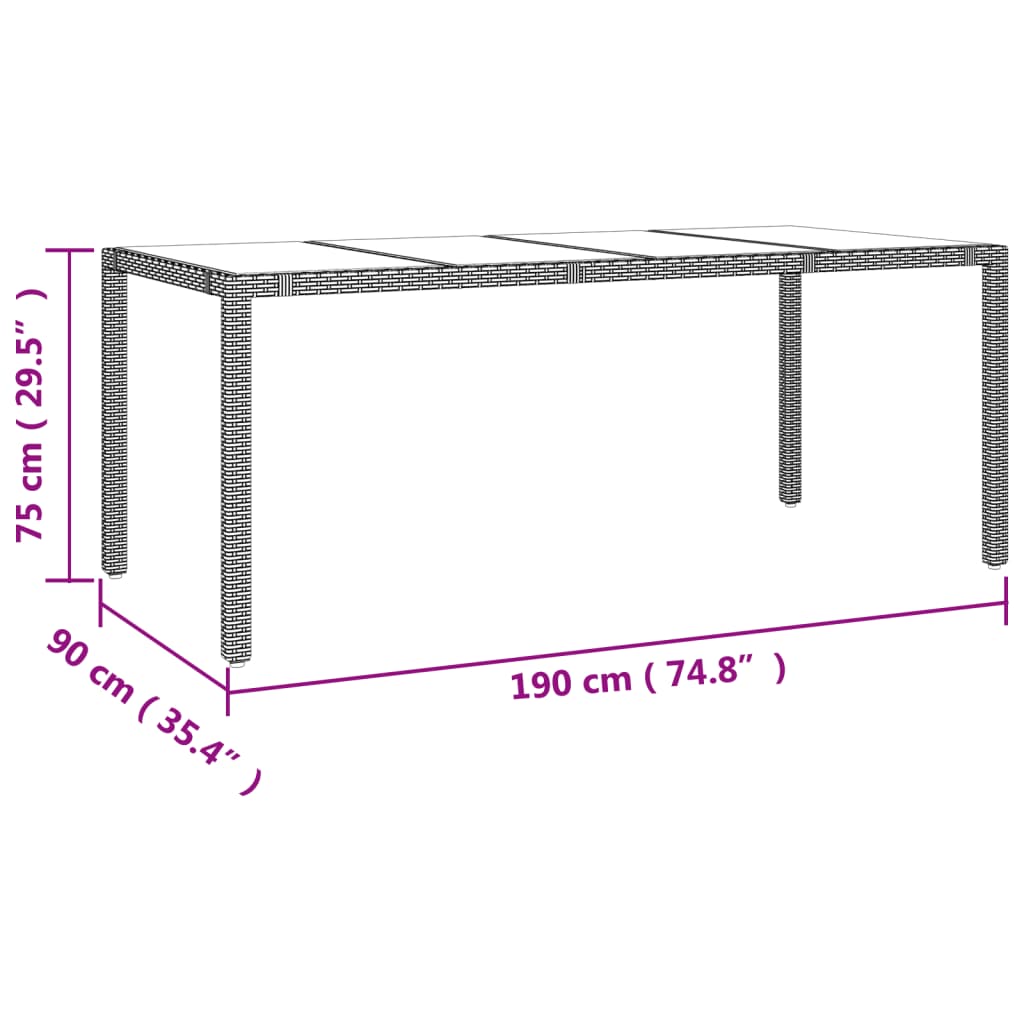 11-delige Tuinset met kussens poly rattan beige