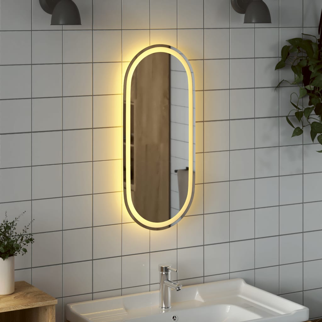 Badkamerspiegel LED ovaal 100x45 cm