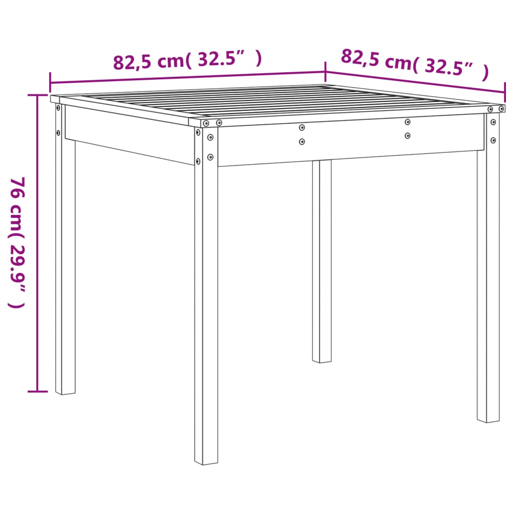 3-delige Bistroset massief