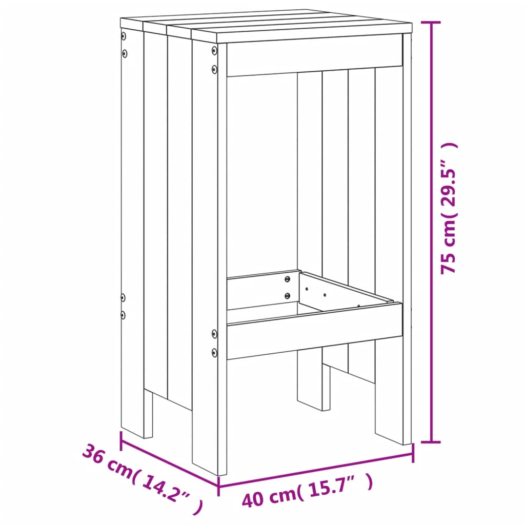 9-delige Barset massief